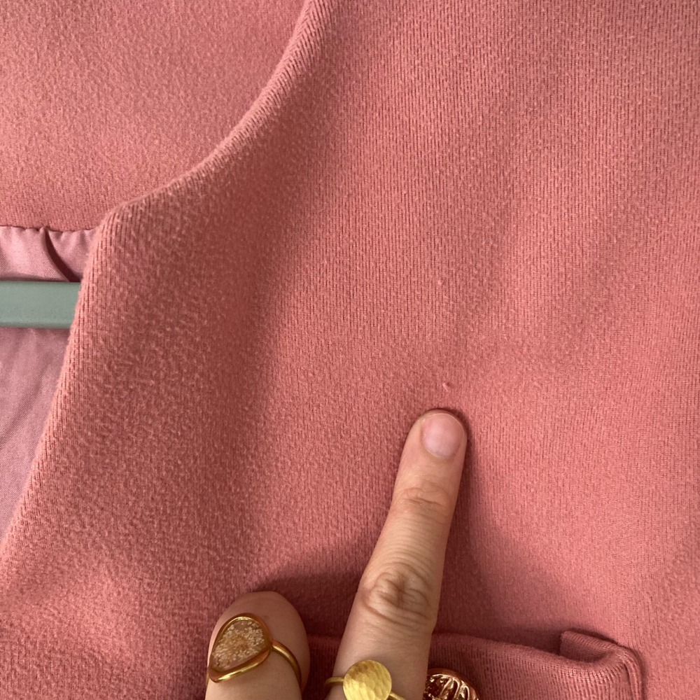 Barbiecore Dusty Rose 2-Piece Pant Set Cropped Blazer & Wide Leg Sweat Pants XXL - Picture 5 of 11